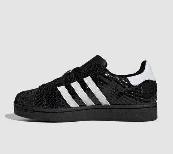 adidas Superstar II 
Patent Snakeskin Black White (Women's)
