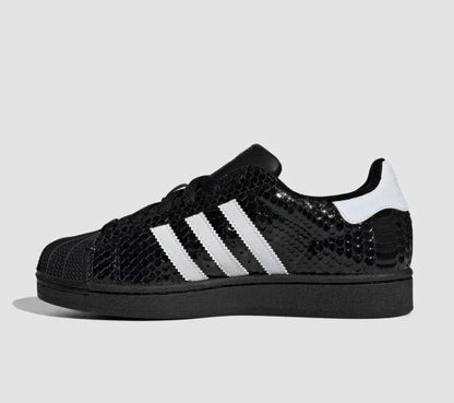 adidas Superstar II 
Patent Snakeskin Black White (Women's)