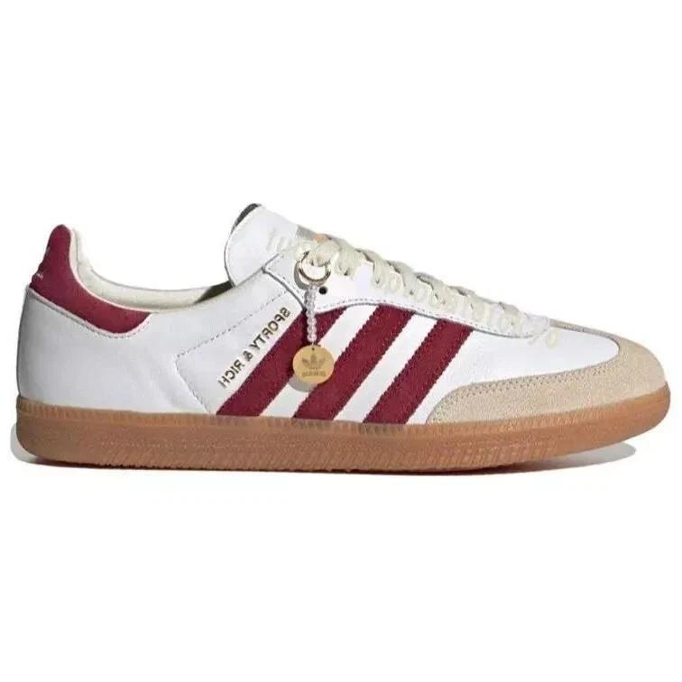 Adidas Samba Sporty & Rich White Collegiate Burgundy Men's IF5660