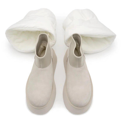 UGG Classic Mini Dipper Puffer Boot 
White Ceramic (Women's)