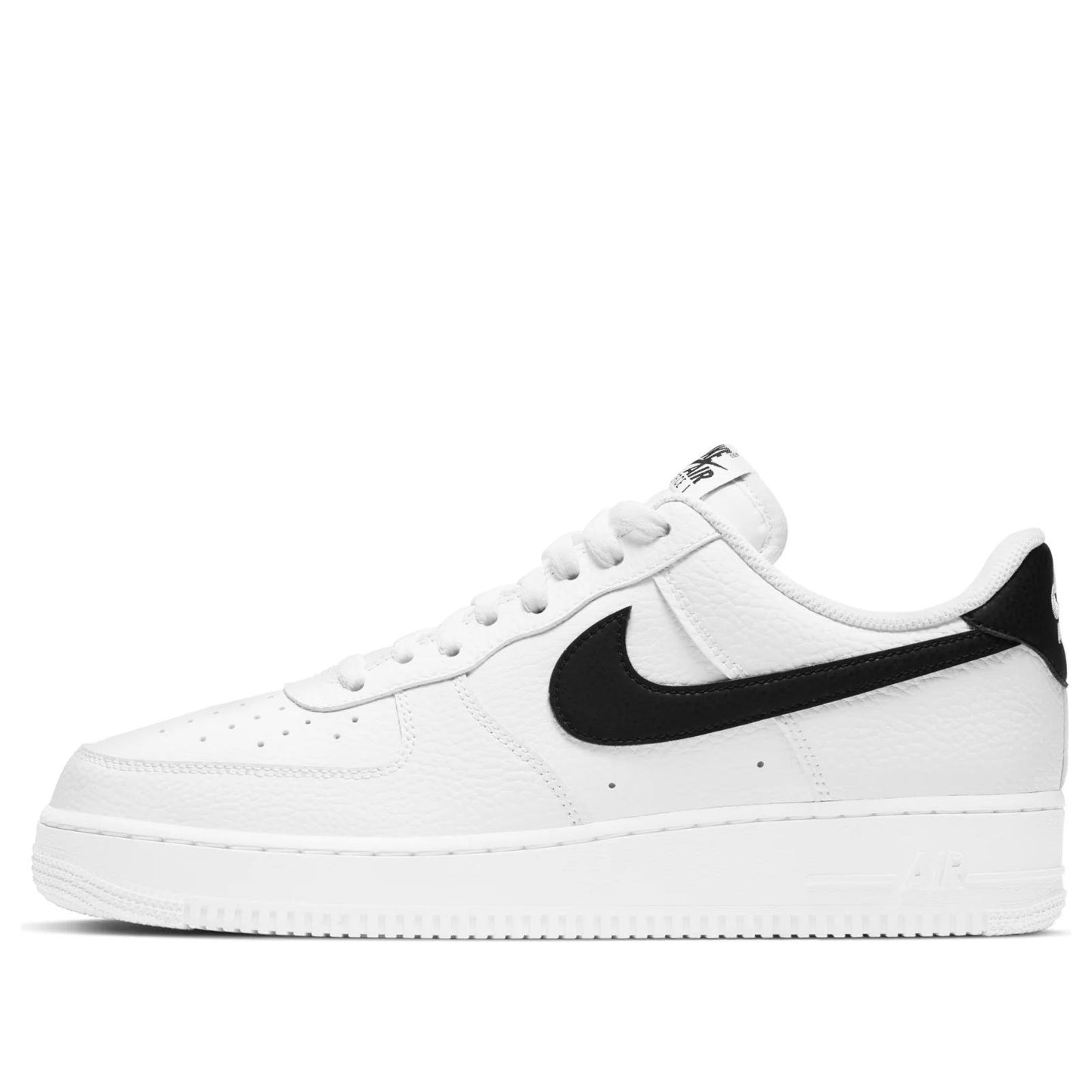 Nike Air Force 1 Low '07 White Black Pebbled Leather Men's CT2302-100