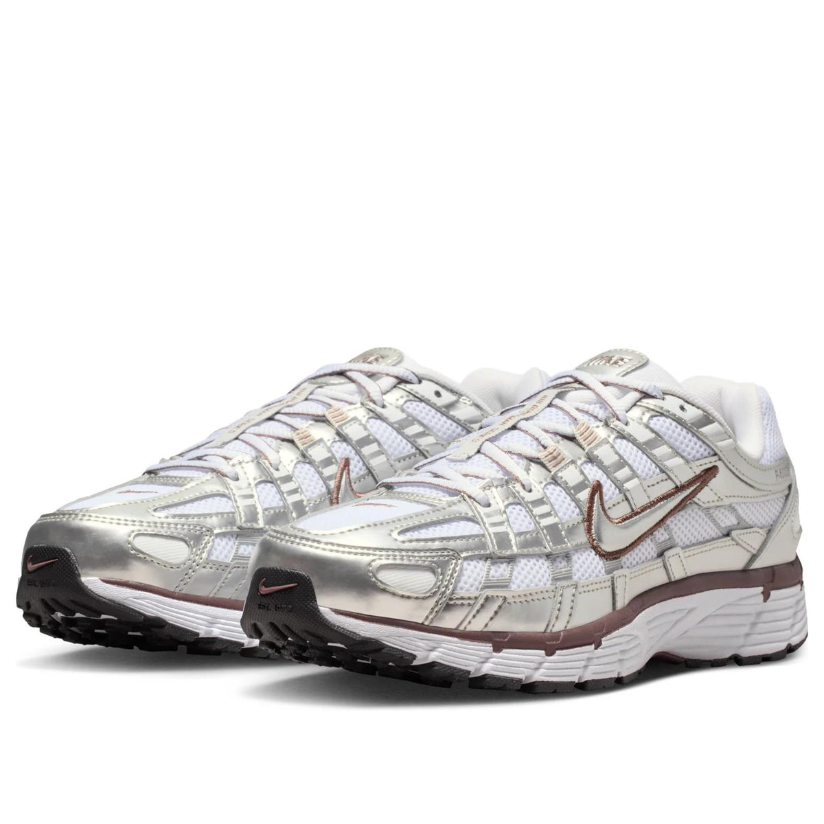 Nike P-6000 
White Metallic Silver Tattoo (Women's)