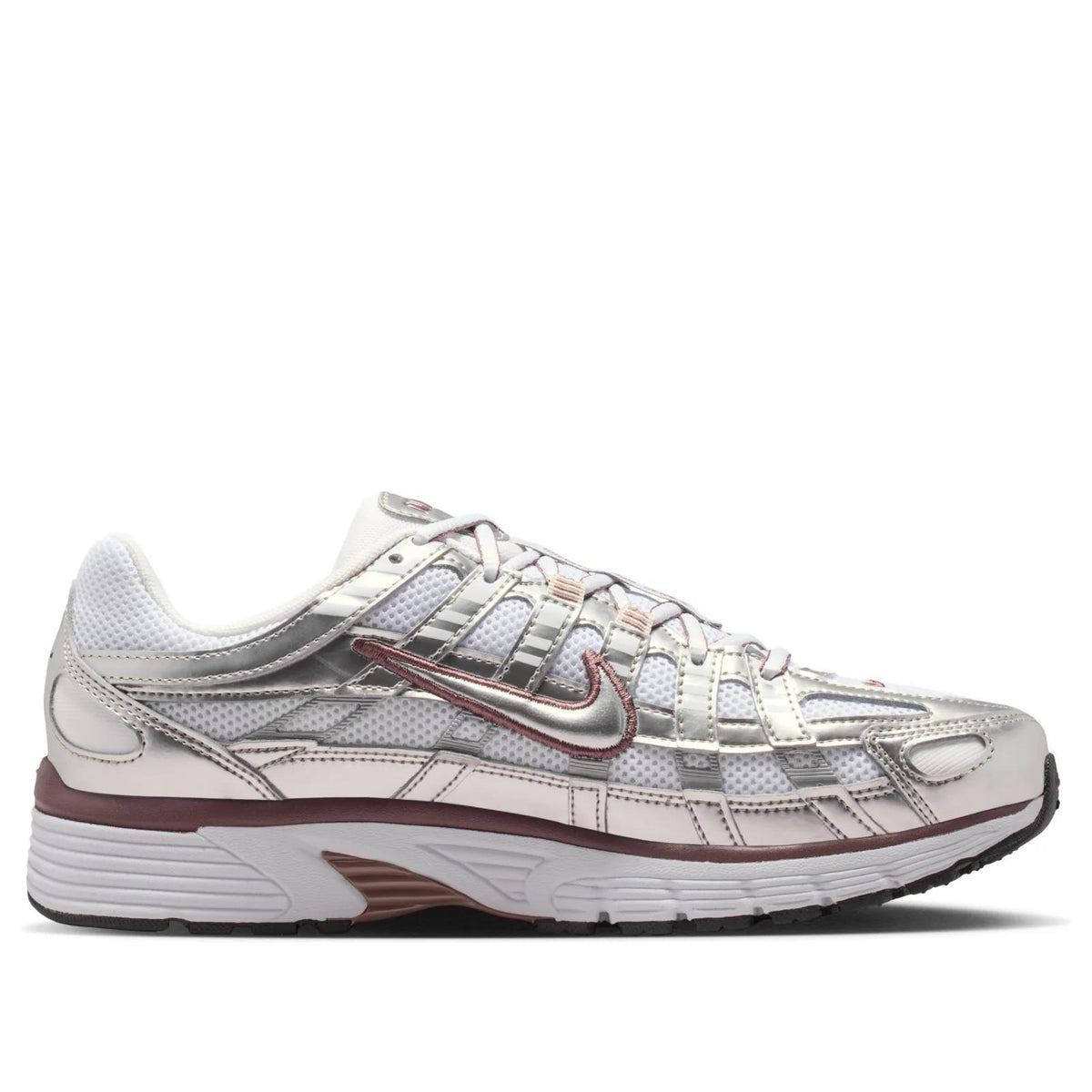 Nike P-6000 
White Metallic Silver Tattoo (Women's)
