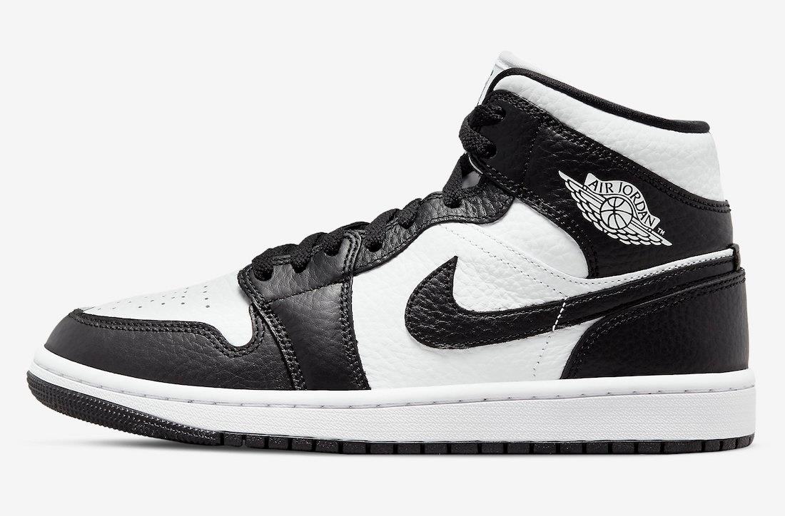 Jordan 1 Mid Split Black White (Women's)