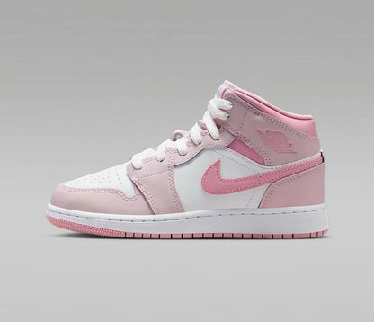 Jordan 1 Mid Pearl Pink White (GS)