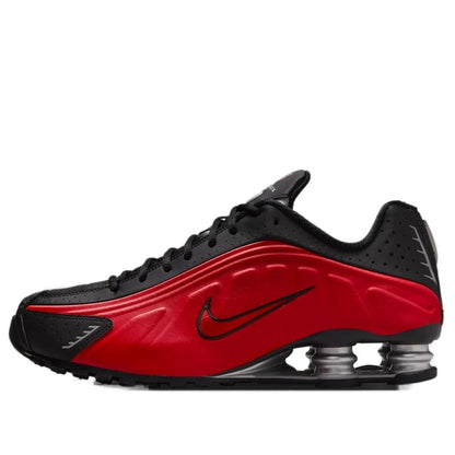 Nike Shox R4 University Red Black Metallic Silver size 12