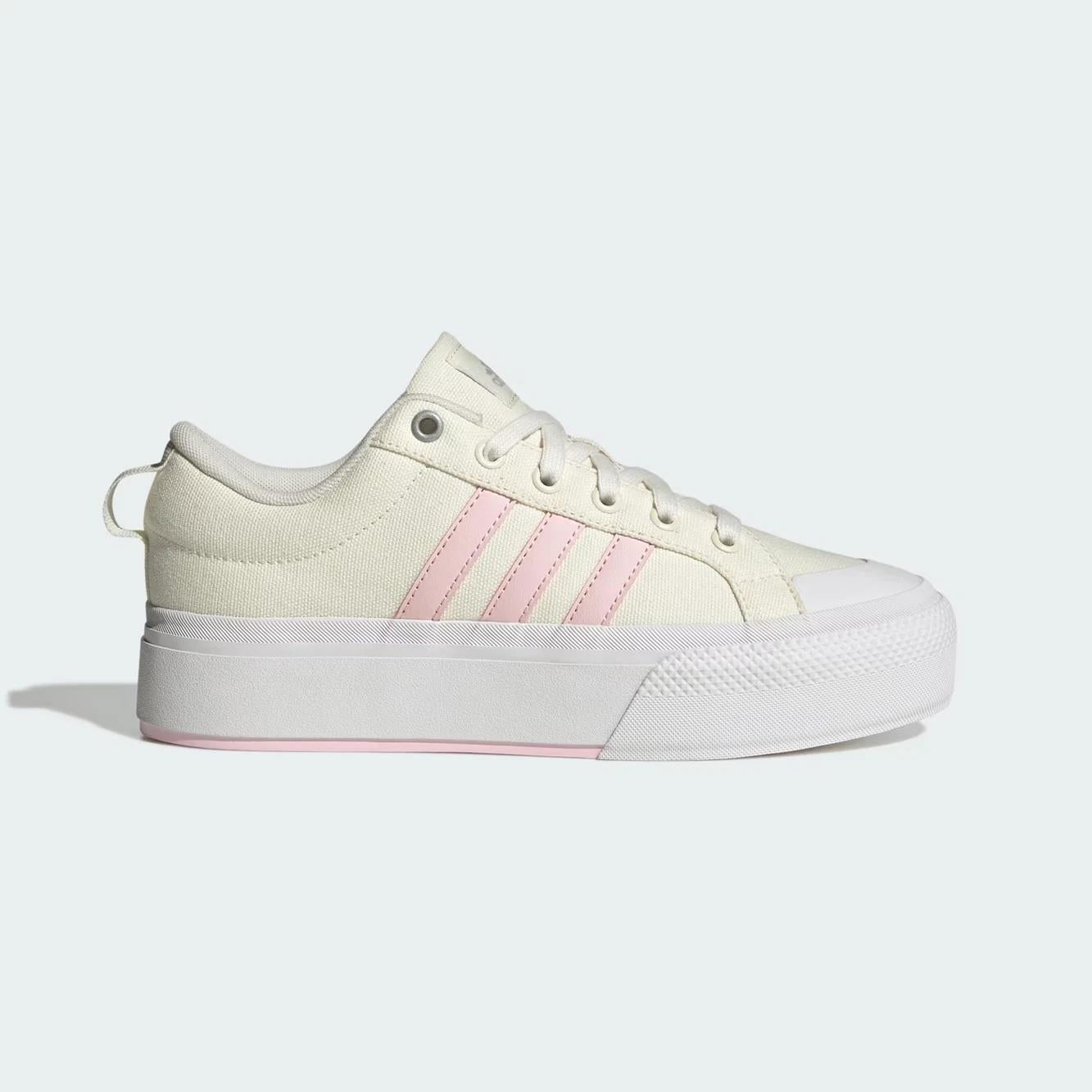 Adidas Women's Bravada 2.0 Platform 'Off White Clear Pink' Shoes JI1799 size 11