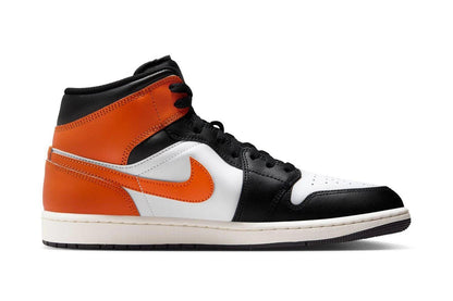 Jordan 1 Mid Black Toe Starfish