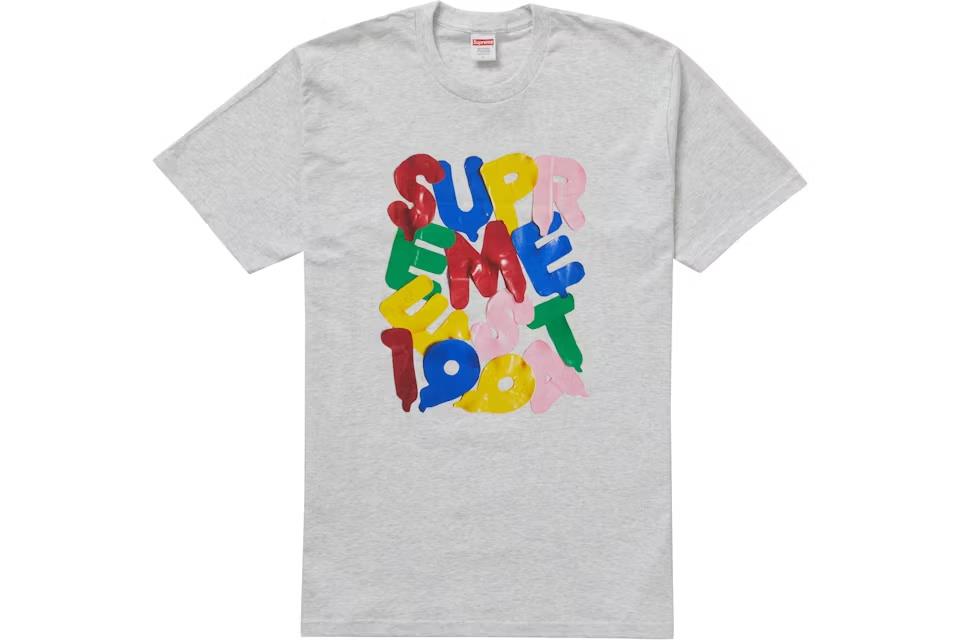 Supreme Balloons Tee 
Ash Grey Large