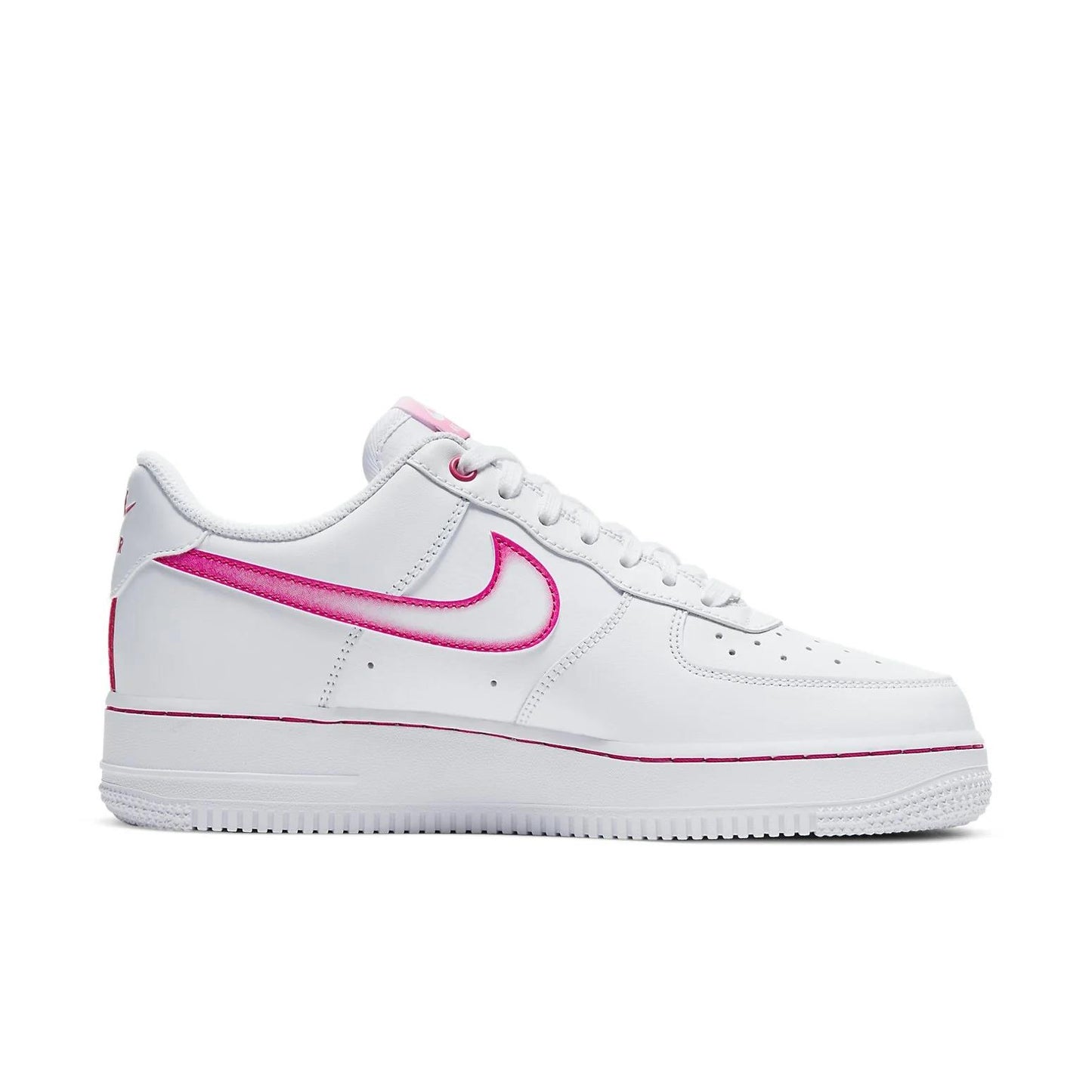 Nike Air Force 1 Low Airbrush White Pink (Women's) size 7.5W