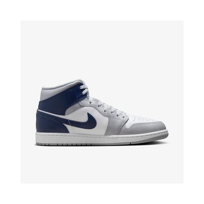 Jordan 1 Mid Wolf Grey Midnight Navy