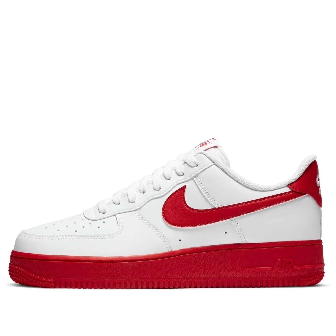 Nike Air Force 1 Low White Red Midsole Men's CK7663-102 size 7.5