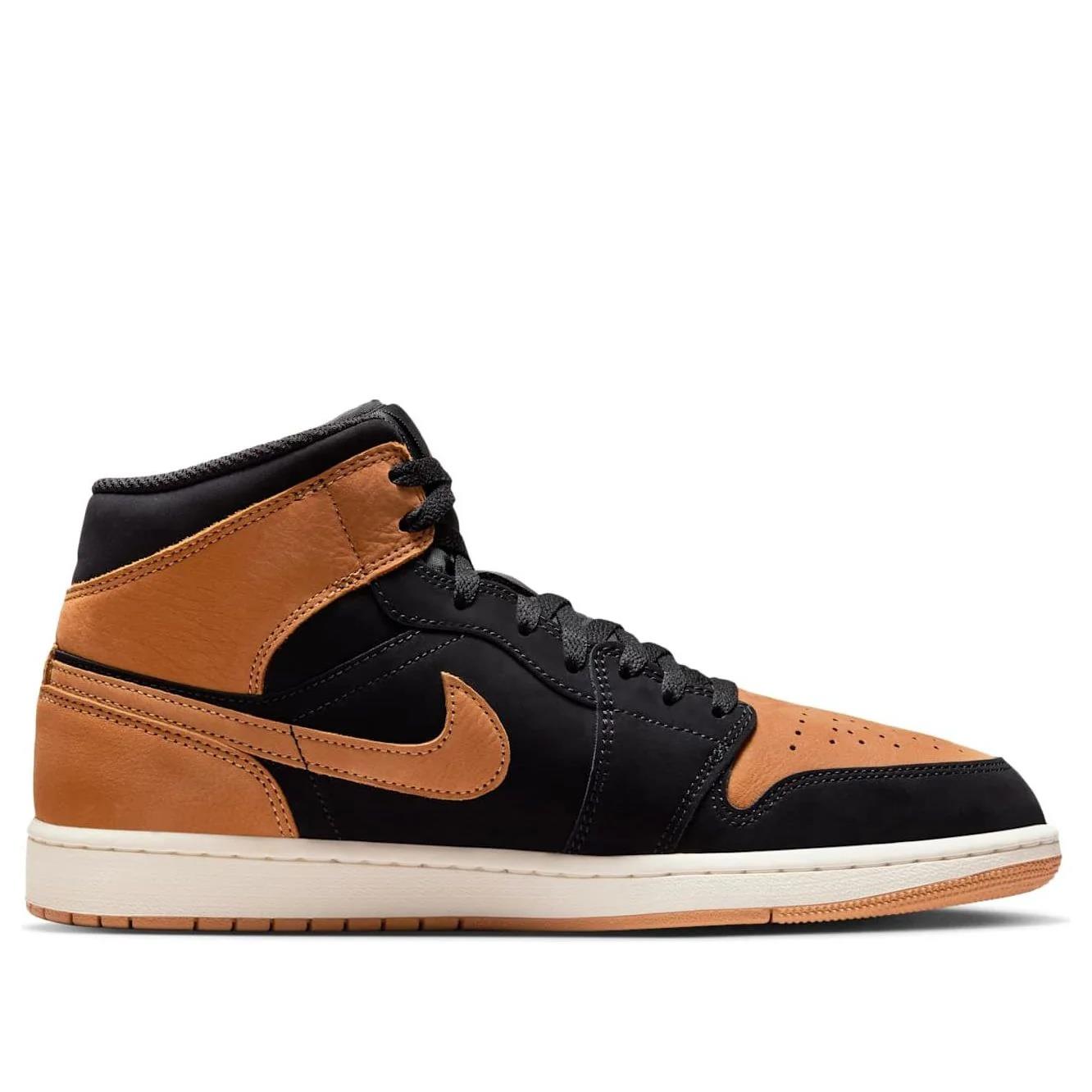Jordan 1 Mid SE Black Flax