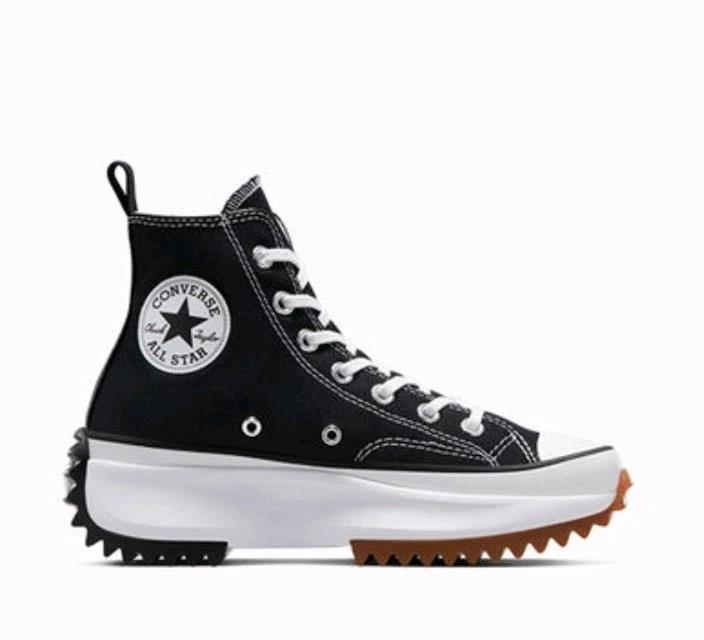 Converse Run Star Hike Hi Black White Gum size 4.5