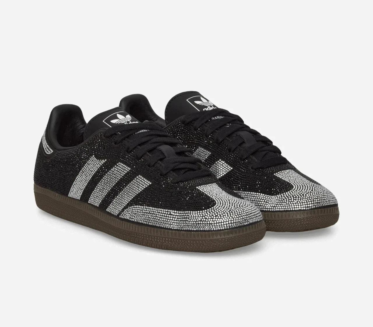 Adidas Samba OG Rhinestone Black Silver (Women's) IH9052
