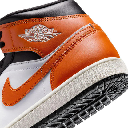 Jordan 1 Mid Black Toe Starfish