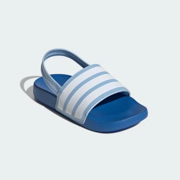 Adidas Adilette Estrap Slides Clear Sky Cloud White Bright Royal (PS)