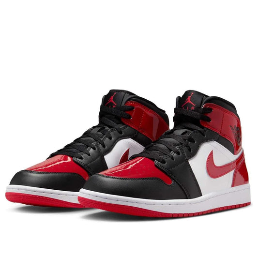 Jordan 1 Mid SE Patent Bred Toe