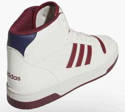Adidas Forum Break Start Mid White Cream Maroon Lace Up Shoes JR1453 size 7.5