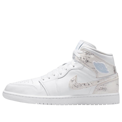 Jordan 1 Mid SE Distressed White Field Silver