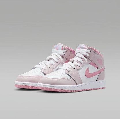 Jordan 1 Mid Pearl Pink White (GS)