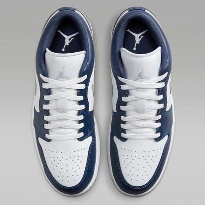 Jordan 1 Low Wolf Grey Midnight Navy Men's 553558-141