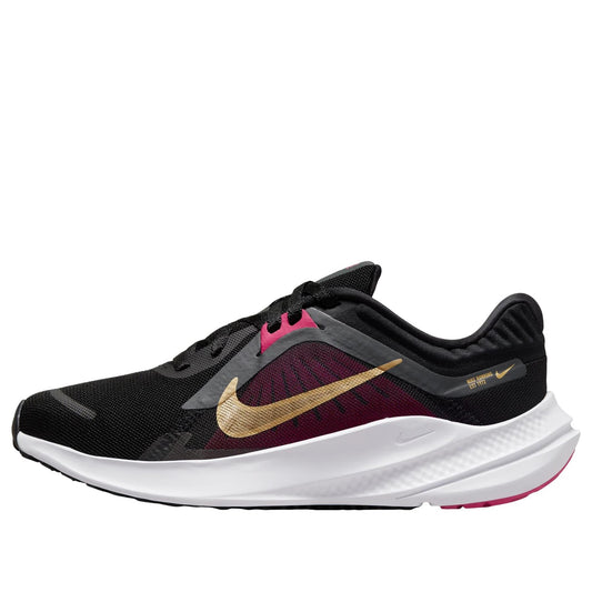 Nike Quest 5 Black Fireberry Metallic Gold (Women's) size 7.5