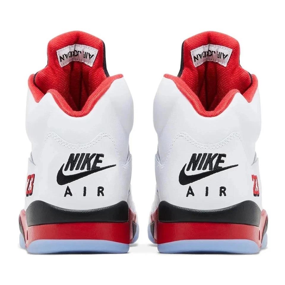 Jordan 5 Retro Fire Red Black Tongue (2025)
