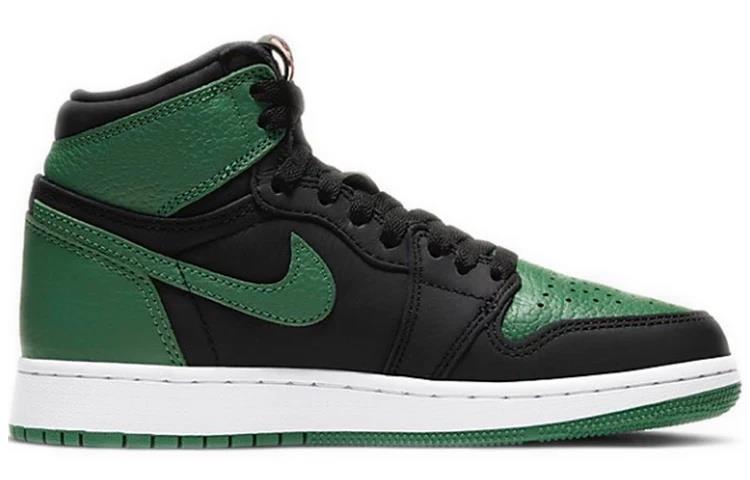 Jordan 1 Retro High Pine Green Black (GS) size 6.5Y/8WMNS