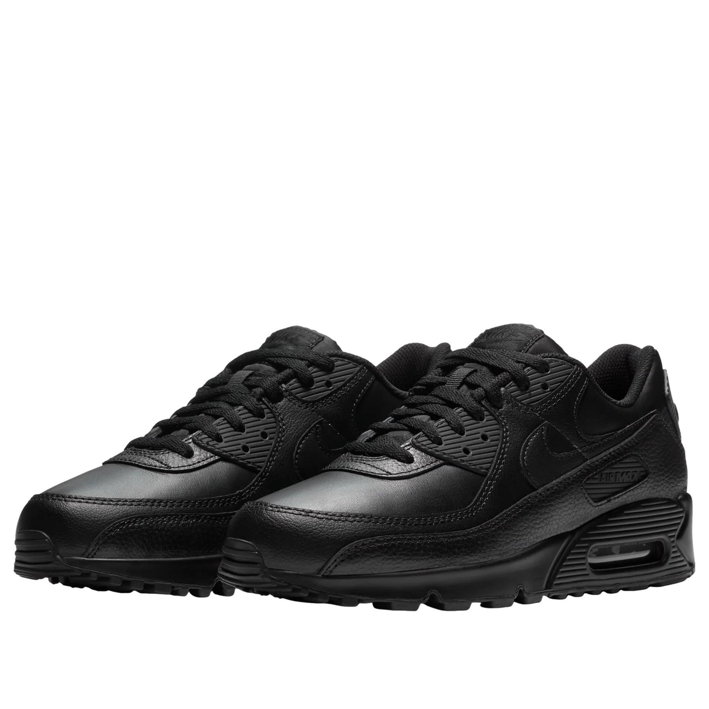 Nike Air Max 90 Leather Triple Black Men's CZ5594-001