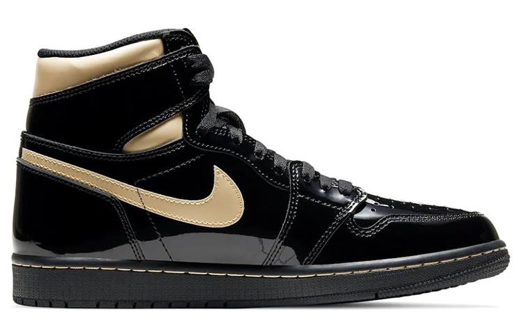 Jordan 1 Retro High Black Metallic Gold (2020) 555088-032 size 10