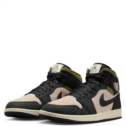 Jordan 1 Mid SE Off Noir Medium Olive Men's HV4091-102