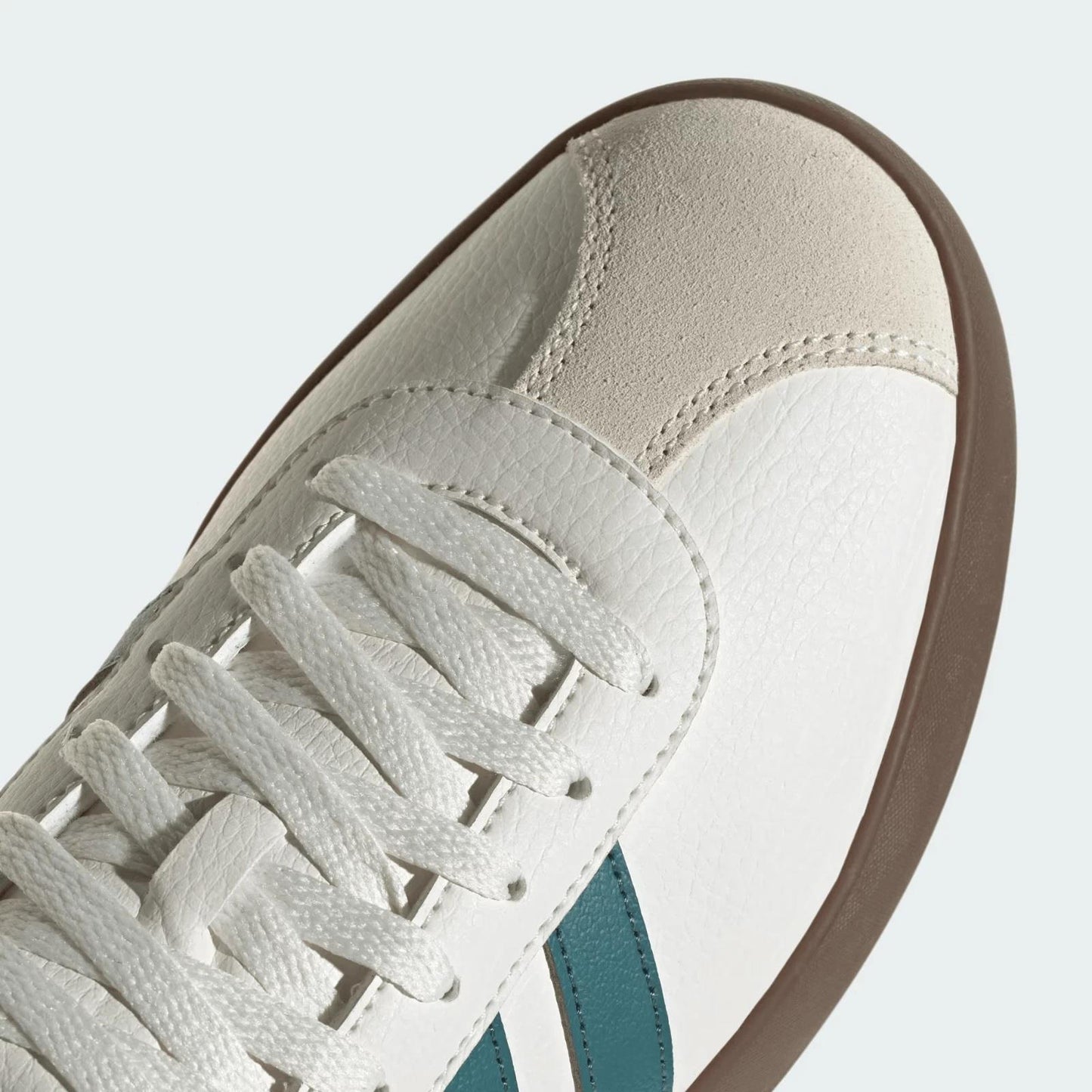 adidas VL Court 3.0 Core White Preloved Teal Aurora Ivy Men's JR8635 size 11.5