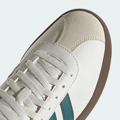 adidas VL Court 3.0 Core White Preloved Teal Aurora Ivy Men's JR8635 size 11.5