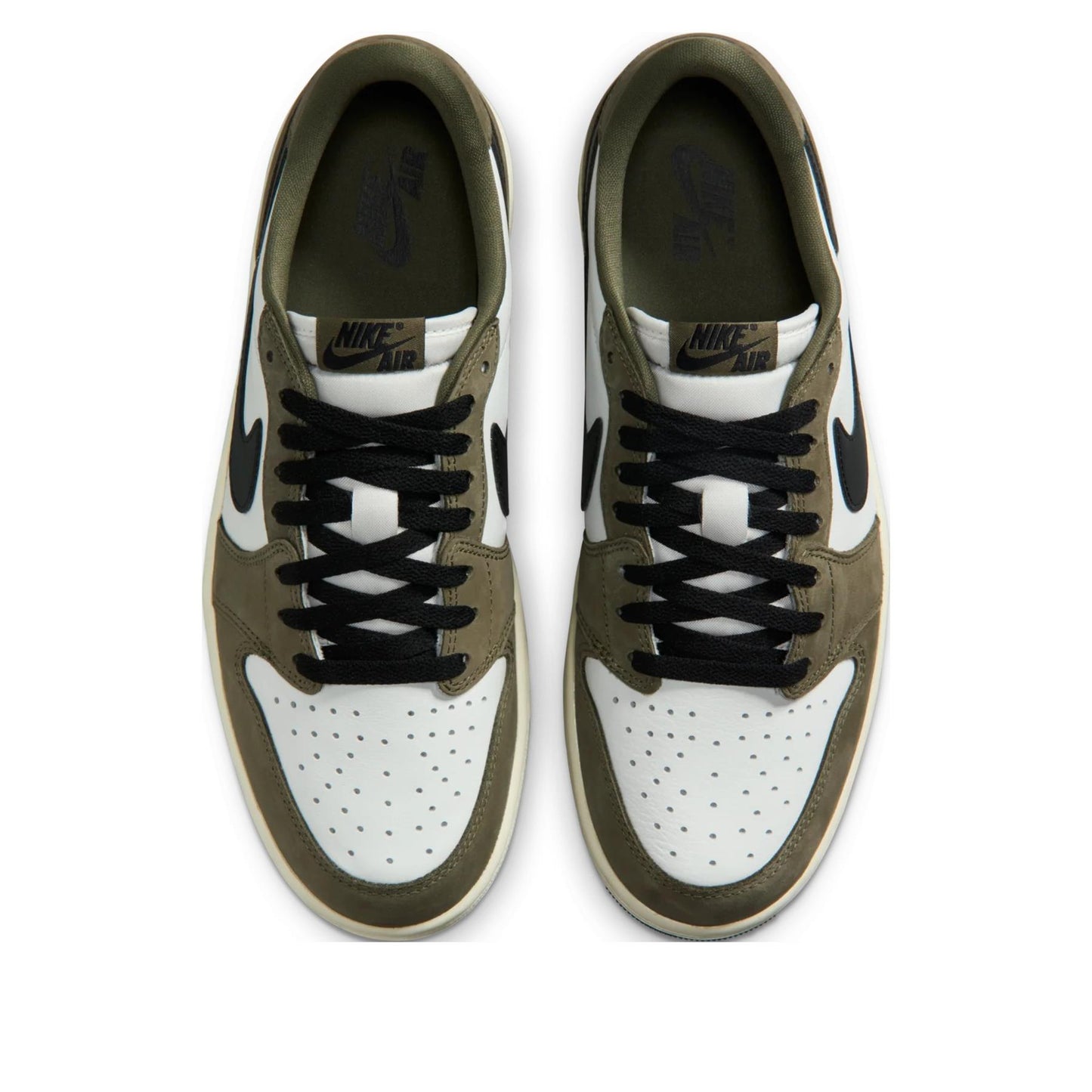 Jordan 1 Retro Low Medium Olive Summit White Sail Black