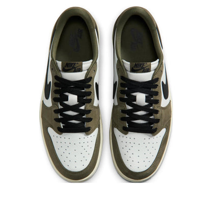 Jordan 1 Retro Low Medium Olive Summit White Sail Black