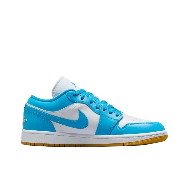 Jordan 1 Low White Gum Light Brown Powder Blue Womens