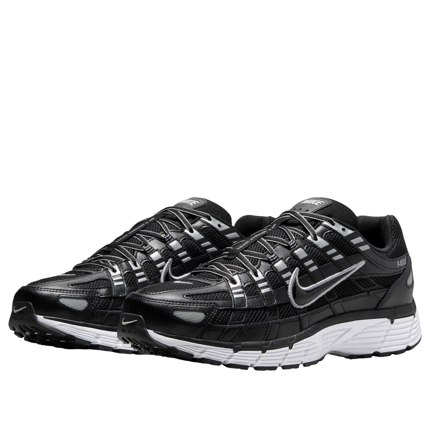 Nike P-6000 
Black White Metallic Silver
