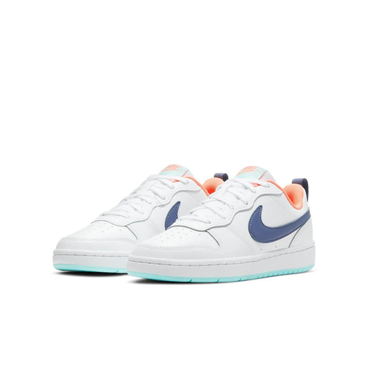 Nike Court Borough Low 2 White Navy (GS)
