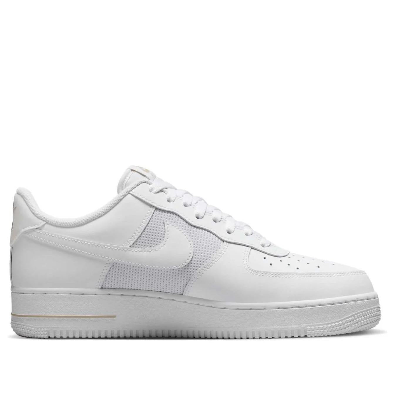 Nike Air Force 1 Low 
White Desert Khaki Mini Swoosh