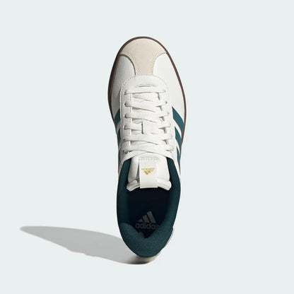 adidas VL Court 3.0 Core White Preloved Teal Aurora Ivy Men's JR8635 size 11.5