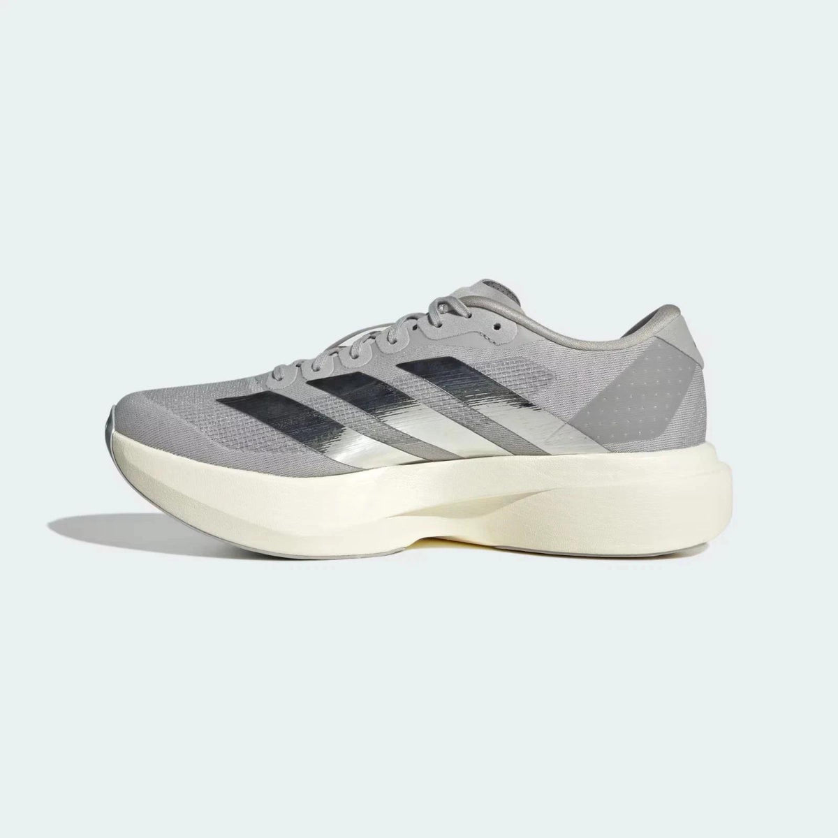 adidas Adizero Evo SL 
Metallic Stripes Grey Silver