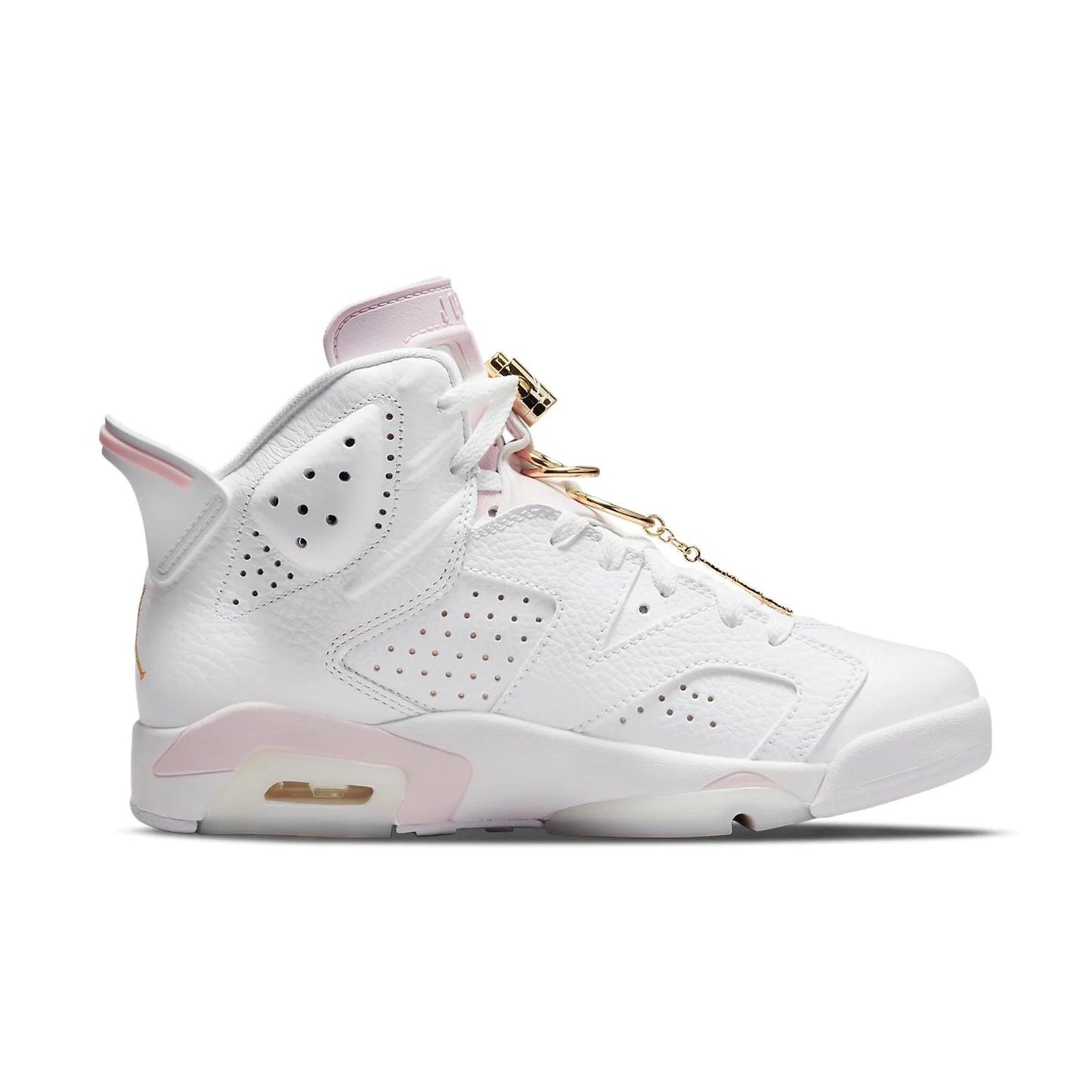 Jordan 6 Retro Gold Hoops (Women's) DH9696-100 size 8.5W