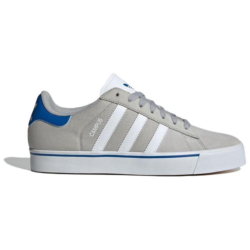 Adidas Originals Campus Vulc Grey Blue White Athletic Sneakers