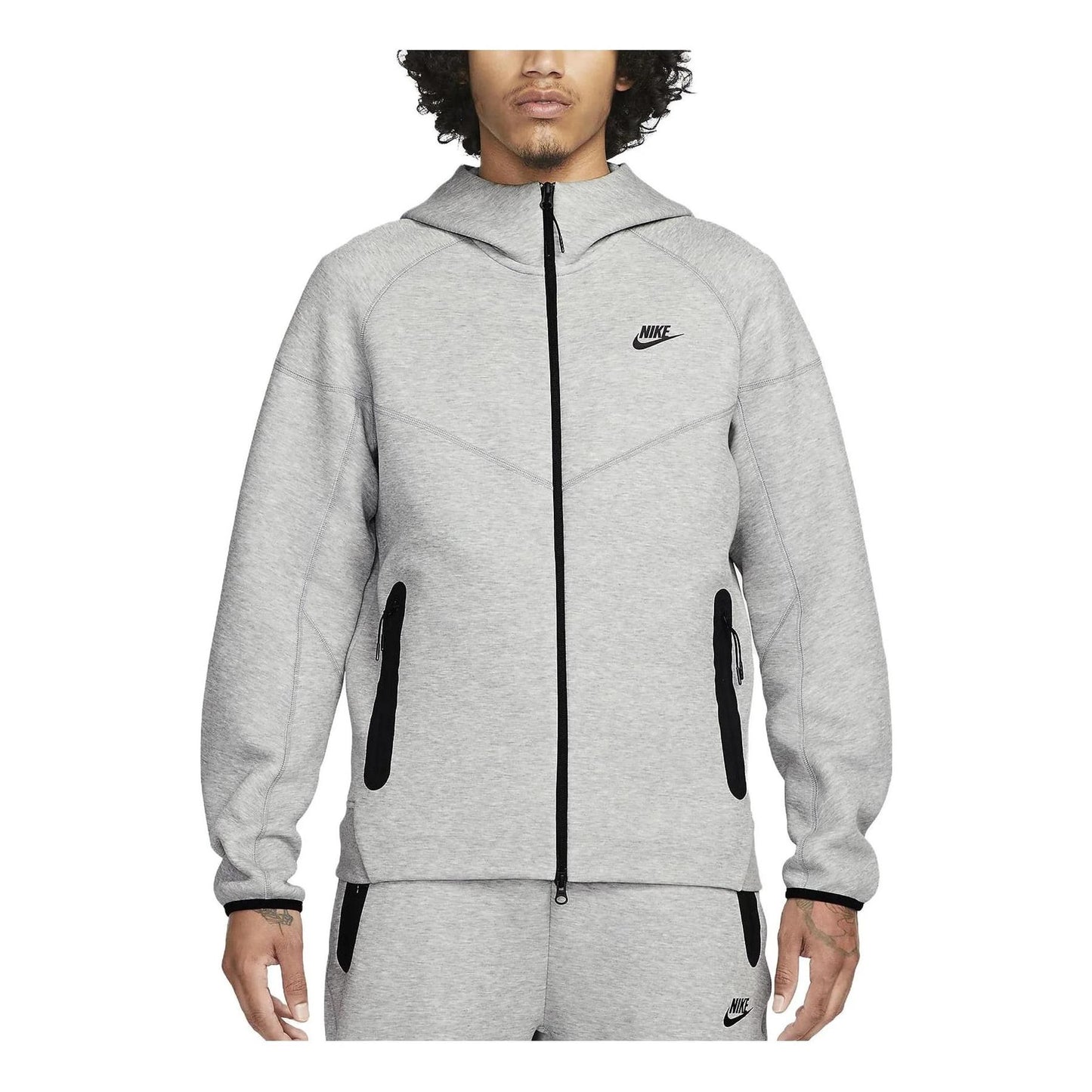Nike Sportswear Tech Fleece Windrunner Full-Zip Hoodie 
Dark Grey Heather/Black