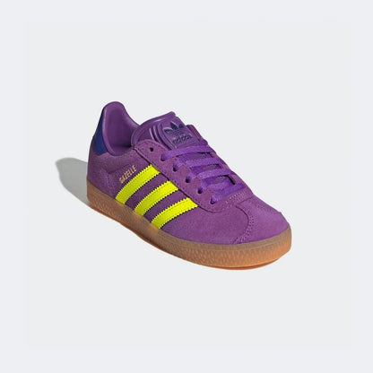 adidas Gazelle Active Purple Solar Yellow Collegiate Purple (PS) JP7131 size 1Y