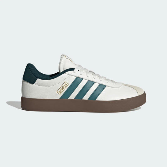 adidas VL Court 3.0 Core White Preloved Teal Aurora Ivy Men's JR8635 size 11.5