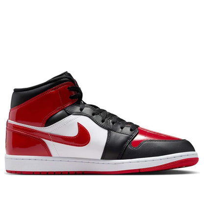 Jordan 1 Mid SE Patent Bred Toe