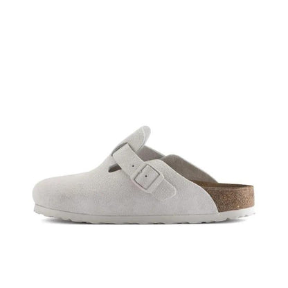 Birkenstock Boston Antique White Suede (Women's) size 10