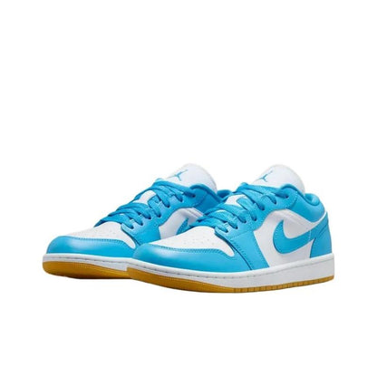 Jordan 1 Low White Gum Light Brown Powder Blue Women's DC0774-104